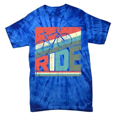 Funny Mountain Biking Vintage Ride Mtb Funny Gift Cool Gift Tie-Dye T-Shirt