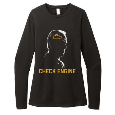 Funny Meme Biden Check Engine Light anti Biden  Womens CVC Long Sleeve Shirt