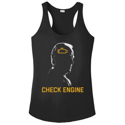 Funny Meme Biden Check Engine Light anti Biden  Ladies PosiCharge Competitor Racerback Tank