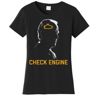 Funny Meme Biden Check Engine Light anti Biden  Women's T-Shirt