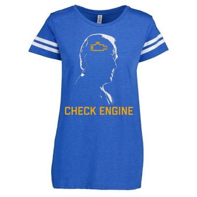 Funny Meme Biden Check Engine Light anti Biden  Enza Ladies Jersey Football T-Shirt