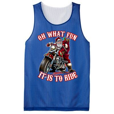 Funny Motorcycle Biker Grandpa Santa Rider Christmas Gift Meaningful Gift Mesh Reversible Basketball Jersey Tank