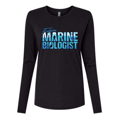 Future Marine Biologist Ocean Student Biology Gift Womens Cotton Relaxed Long Sleeve T-Shirt