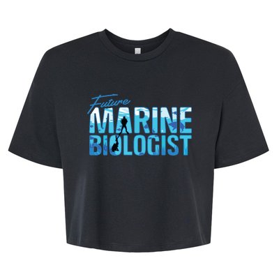 Future Marine Biologist Ocean Student Biology Gift Bella+Canvas Jersey Crop Tee