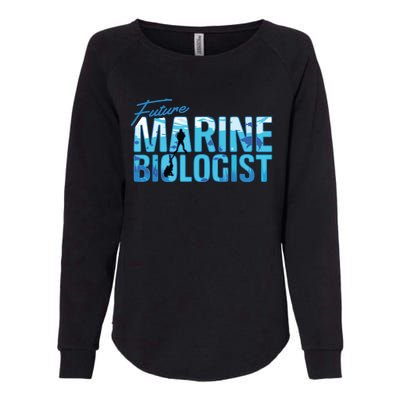 Future Marine Biologist Ocean Student Biology Gift Womens California Wash Sweatshirt