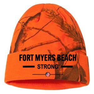 Fort Myers Beach Strong Community Strength Prayer Us Flag Kati Licensed 12" Camo Beanie