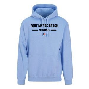 Fort Myers Beach Strong Community Strength Prayer Us Flag Unisex Surf Hoodie