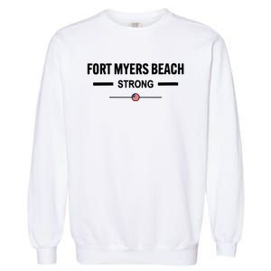 Fort Myers Beach Strong Community Strength Prayer Us Flag Garment-Dyed Sweatshirt