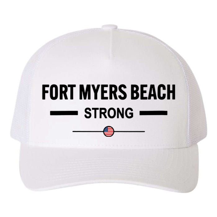 Fort Myers Beach Strong Community Strength Prayer Us Flag Yupoong Adult 5-Panel Trucker Hat