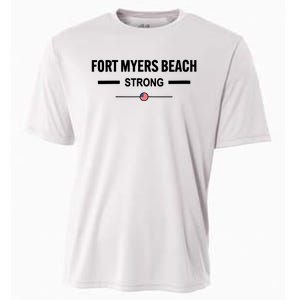 Fort Myers Beach Strong Community Strength Prayer Us Flag Cooling Performance Crew T-Shirt