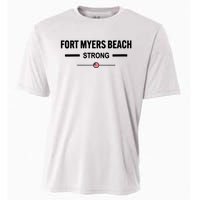 Fort Myers Beach Strong Community Strength Prayer Us Flag Cooling Performance Crew T-Shirt