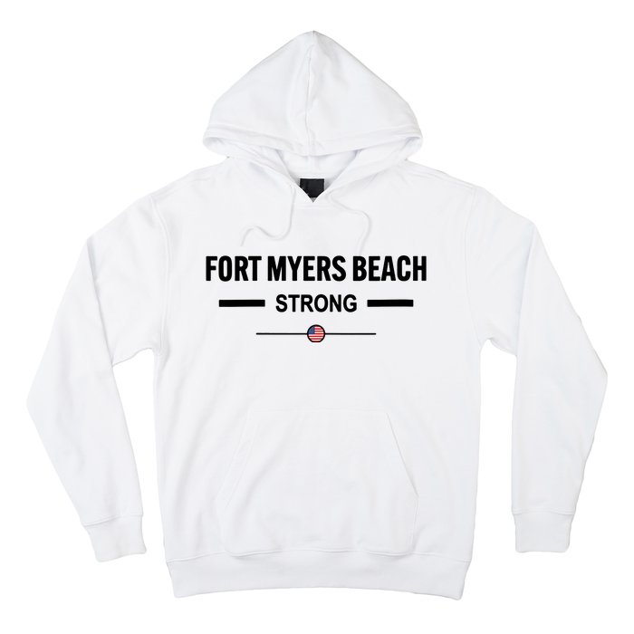 Fort Myers Beach Strong Community Strength Prayer Us Flag Hoodie