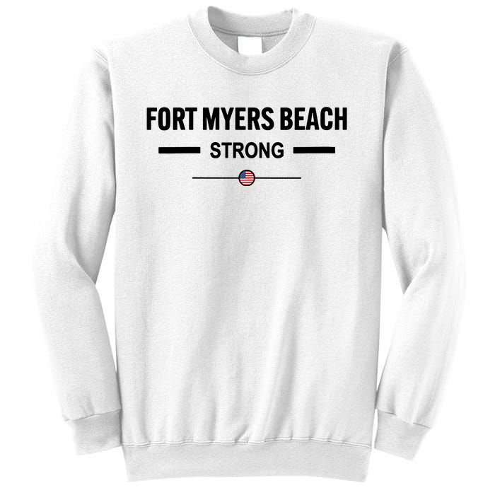 Fort Myers Beach Strong Community Strength Prayer Us Flag Sweatshirt