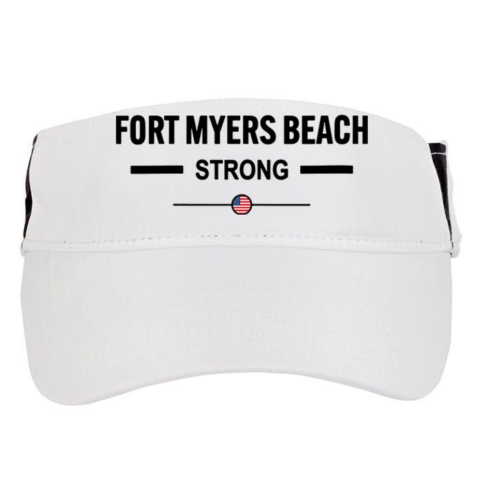 Fort Myers Beach Strong Community Strength Prayer Us Flag Adult Drive Performance Visor