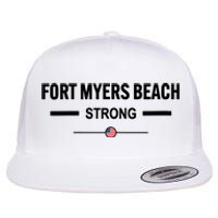 Fort Myers Beach Strong Community Strength Prayer Us Flag Flat Bill Trucker Hat