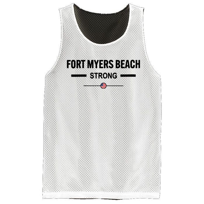 Fort Myers Beach Strong Community Strength Prayer Us Flag Mesh Reversible Basketball Jersey Tank