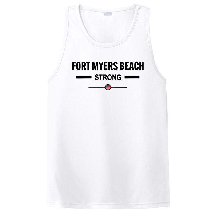 Fort Myers Beach Strong Community Strength Prayer Us Flag PosiCharge Competitor Tank