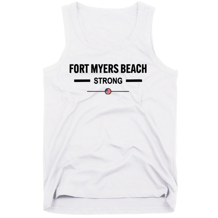 Fort Myers Beach Strong Community Strength Prayer Us Flag Tank Top