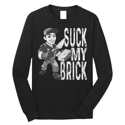 Funny Mason Bricklayer Hard Work Brickie Brickmason Building Long Sleeve Shirt