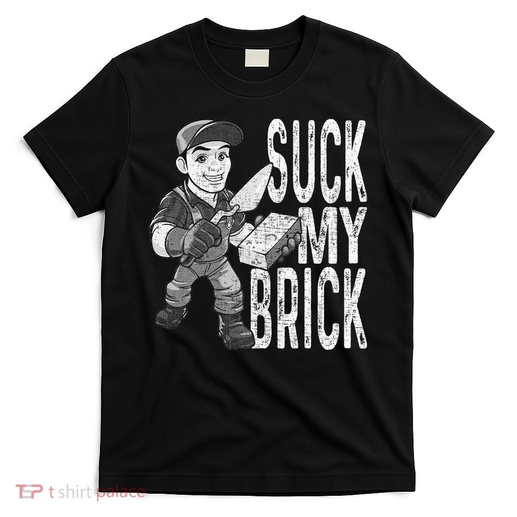 Funny Mason Bricklayer Hard Work Brickie Brickmason Building T-Shirt