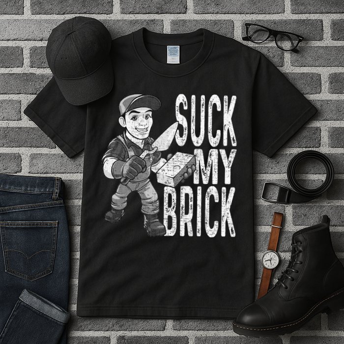 Funny Mason Bricklayer Hard Work Brickie Brickmason Building Tall T-Shirt