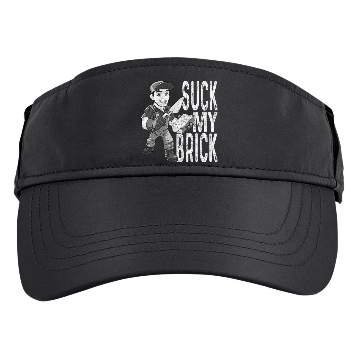 Funny Mason Bricklayer Hard Work Brickie Brickmason Building Adult Drive Performance Visor