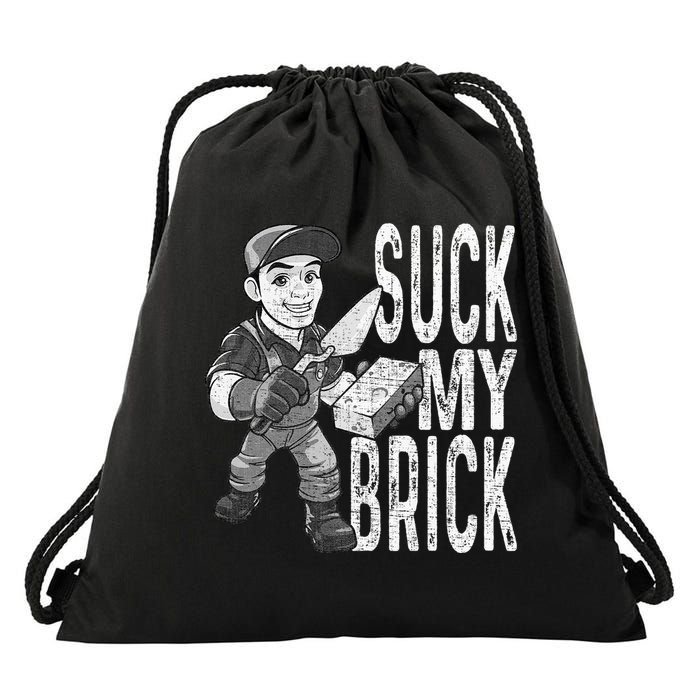 Funny Mason Bricklayer Hard Work Brickie Brickmason Building Drawstring Bag