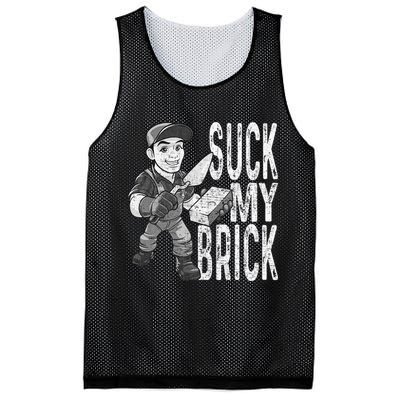Funny Mason Bricklayer Hard Work Brickie Brickmason Building Mesh Reversible Basketball Jersey Tank