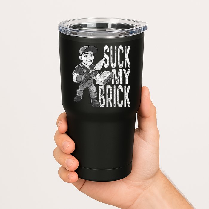 Funny Mason Bricklayer Hard Work Brickie Brickmason Building Tumbler