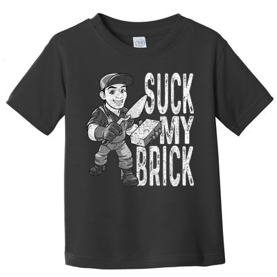 Funny Mason Bricklayer Hard Work Brickie Brickmason Building Toddler T-Shirt