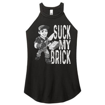 Funny Mason Bricklayer Hard Work Brickie Brickmason Building Women's Perfect Tri Rocker Tank