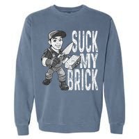 Funny Mason Bricklayer Hard Work Brickie Brickmason Building Garment-Dyed Sweatshirt