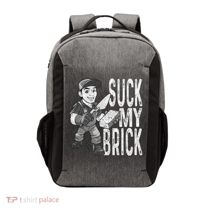Funny Mason Bricklayer Hard Work Brickie Brickmason Building Vector Backpack