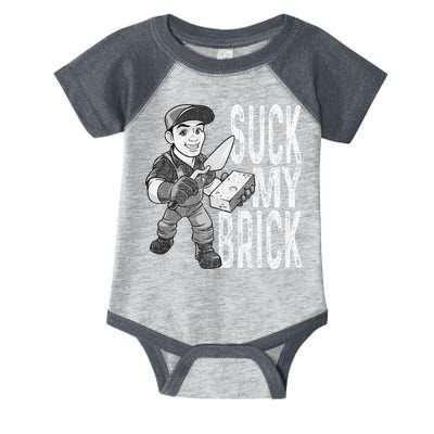 Funny Mason Bricklayer Hard Work Brickie Brickmason Building Infant Baby Jersey Bodysuit