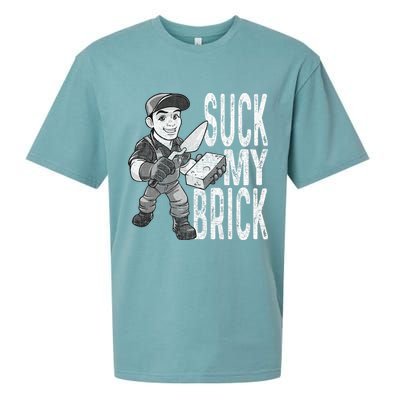 Funny Mason Bricklayer Hard Work Brickie Brickmason Building Sueded Cloud Jersey T-Shirt