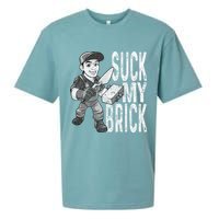 Funny Mason Bricklayer Hard Work Brickie Brickmason Building Sueded Cloud Jersey T-Shirt