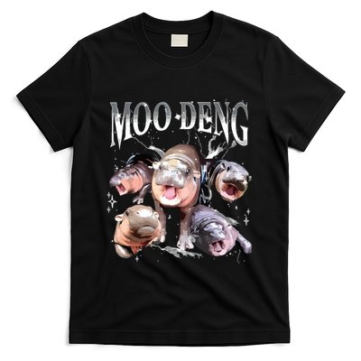 Funny Moodeng Baby Pygmy Hippo Cute Zoo For Family T-Shirt
