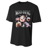 Funny Moodeng Baby Pygmy Hippo Cute Zoo For Family Performance Sprint T-Shirt