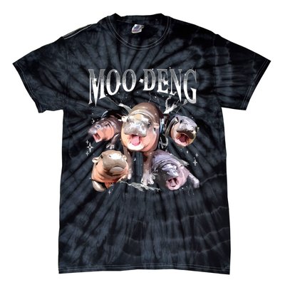 Funny Moodeng Baby Pygmy Hippo Cute Zoo For Family Tie-Dye T-Shirt