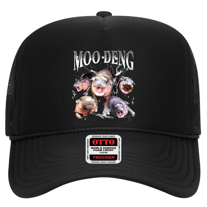 Funny Moodeng Baby Pygmy Hippo Cute Zoo For Family Trucker Hat