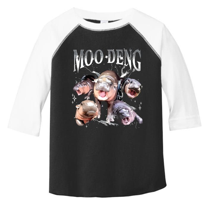 Funny Moodeng Baby Pygmy Hippo Cute Zoo For Family Toddler Fine Jersey T-Shirt