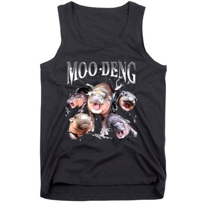 Funny Moodeng Baby Pygmy Hippo Cute Zoo For Family Tank Top