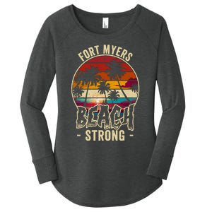 Fort Myers Beach Strong Community Strength Prayer Support Women's Perfect Tri Tunic Long Sleeve Shirt