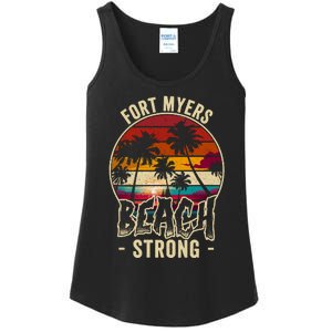 Fort Myers Beach Strong Community Strength Prayer Support Ladies Essential Tank