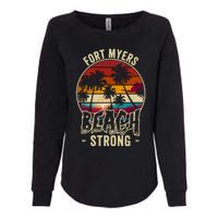 Fort Myers Beach Strong Community Strength Prayer Support Womens California Wash Sweatshirt