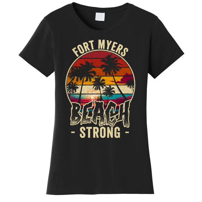 Fort Myers Beach Strong Community Strength Prayer Support Women's T-Shirt