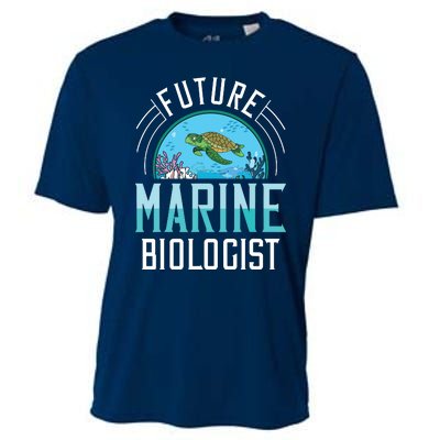 Future Marine Biologist Biology Ocean Life Cooling Performance Crew T-Shirt