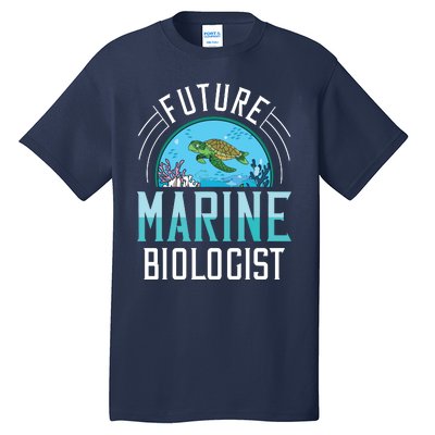 Future Marine Biologist Biology Ocean Life Tall T-Shirt