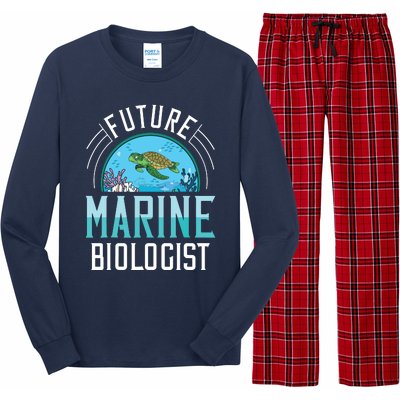 Future Marine Biologist Biology Ocean Life Long Sleeve Pajama Set