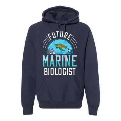 Future Marine Biologist Biology Ocean Life Premium Hoodie